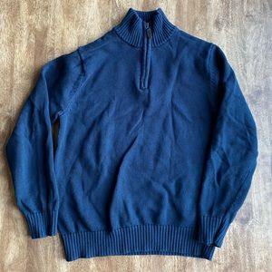 L. L. Bean Mens Quarter Zip Knit Pullover